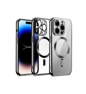 Newface iPhone 12 Pro Kılıf Kross Magneticsafe Kapak - Gümüş