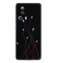 Xiaomi Mi 13 Lite Kılıf Silikon Desen Özel Seri Line Planet 1736