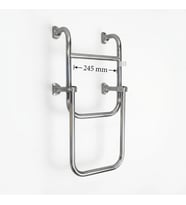 Sealux Katlanabilir Paslanmaz Tekne Merdiveni (2+1 Basamaklı) En: 24.5 cm Boy: 6