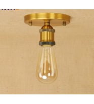 Rys Retro Eskitme Kaplama Tekli Tavan Ploftoner Avize (Altın)