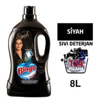Bingo Siyah Sıvı Bakım Çamaşır Deterjanı 4 lt 2'li