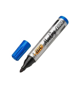 Mavi Yuvarlak Uçlu Permanent Marker Kalem 