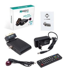 Magbox Scart Plus TKGS'li Mini SD Scart Girişli Uydu Alıcısı (Siyah)