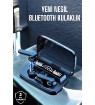 Bluetooth Kulaklık Powerbankli Dijital Göstergeli Dokunmatik Kontrol