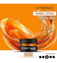Parlaklık Kazandıran Wax Tüm Saç Tipleri Doğal Tutuş ve Doğal Parlaklık AQUA Usher 150 ml