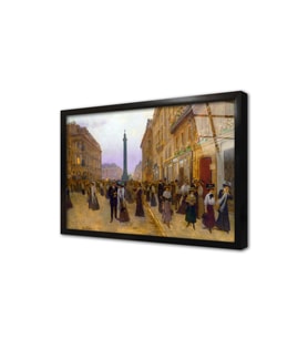 Rue De La Paix Pariz Çerçeveli Cam Tablo