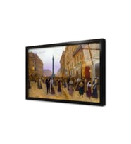 Rue De La Paix Pariz Çerçeveli Cam Tablo