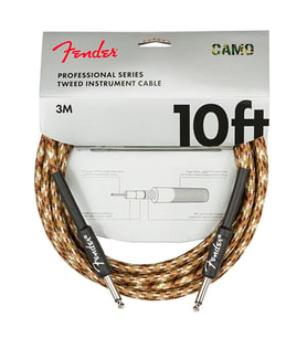 Fender 0990810107 Professional Enstrüman Kablosu (3m - Desert Camo) Çöl Kamuflaj Deseni Özel Tasarım ve Üstün Dayanıklılık
