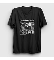Presmono Unisex Siyah Poster Anime Dandadan T-Shirt 513170tt