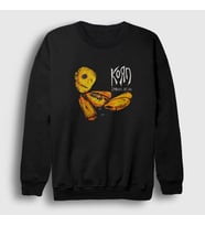 Presmono Unisex Siyah Issues Korn Sweatshirt 92099tt