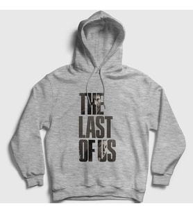 Presmono Unisex Gri Joel And Ellie Oyun The Last Of Us Kapüşonlu Sweatshirt 359908tt (Gri)