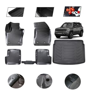Jeep Renegade Üst 2017 Model 4D Bagaj Paspas Set