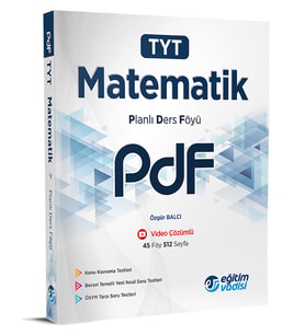 Eğitim Vadisi 2024 Tyt Matematik Pdf Planlı Ders Föyü