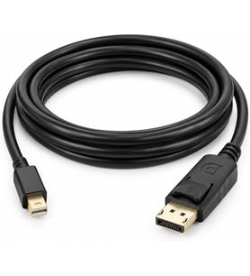 PX-4315 Mini DisplayPort to DisplayPort Kablo, 1.8 Metre 4K Görüntü Kablosu, Mini DP Erkek to DP Erkek Monitör Bağlantı Kablosu, MacBook Laptop PC Ekran Kartı İçin Tek Yönlü