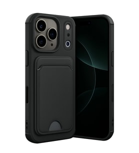 iPhone 17 Pro Kelvin Kartvizitli Silikon - Siyah