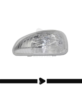 Renault Master 3, Opel, Nissan için Ayna Sinyali - SOL - BEYAZ (Gri)