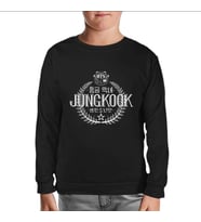 BTS - Jungkook Siyah Çocuk Sweatshirt