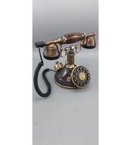KLASİK AHİZELİ TELEFON AHŞAP DESEN KUBBE STORK DİJİTAL