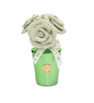 130 ml Yeşil Golden Glow Gri Gül Demeti Taşlı White Jasmine Oda Kokusu
