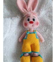 Alyanak Tavşan Amigurumi Organik Oyuncak
