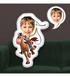 eJOYA Kişiye Özel Fotoğraflı Kovboy Red Kid Yastık 115604
