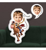eJOYA Kişiye Özel Fotoğraflı Kovboy Red Kid Yastık 115604