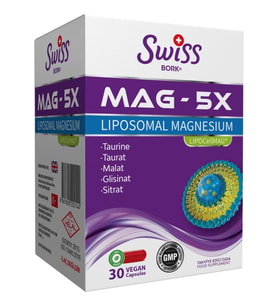 Swiss Bork Mag-5X Liposomal Magnesium 30 Kapsül