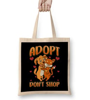Adopt Don t Shop Cat & Dog Bez Çanta Uzun Saplı