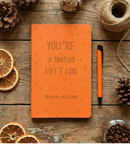 Kişiye Özel You Are a Limited Edition Defter Doğum Günü Hediyesi (Turuncu)