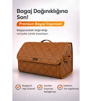 Bagaj Çantası Oto Bagaj Organizer Çift Kat Deri Su Geçirmez Kaymaz Katlanır Araç Düzenleyici