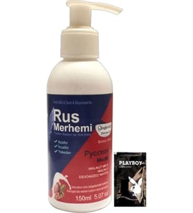 Süper Playboy 150 Ml Cevizli & Ceviz Sütlü Rus Merhemi Tüylere + Yanında Jel