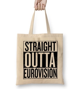 Straight Outta Eurovision Bez Çanta Uzun Saplı