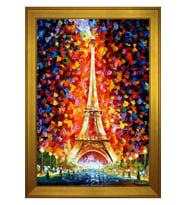 Manzara Temalı Kanvas Tablo 80 x 110 cm Gold Çerçeve