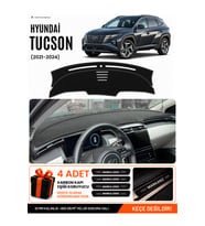 HYUNDAİ TUCSON (2021-2024) Uyumlu Torpido Örtüsü Torpido Kılıfı - Siyah