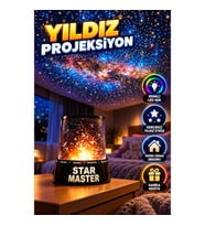 Gizmos Yıldız Projeksiyon Gece Lambası – Renkli LED Işıklı Dekoratif Aydınlatma