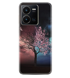 Vivo Y35 Kılıf Resimli Desenli Silikon Platinium Series Heaven Tree 1859