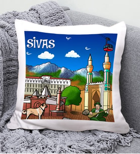 Sivas Tasarımlı Yastık