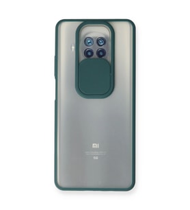 Xiaomi Mi 10t Lite Kılıf Palm Buzlu Kamera Sürgülü Silikon - Yeşil