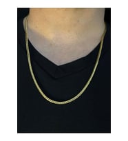 Unisex 2.5mm 60 Cm Çelik Tilki Kuyruğu Sarı Renk Sevgiliye Eşe Babaya Hediye Kolye