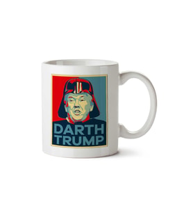 Darth Trump Republican Candidate Star Wars İki Tarafı Baskılı Kupa Bardak