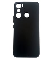 Infinix Hot 20i Ruber Case Yumusak Slikon Kilif (Siyah)