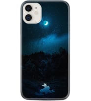 Apple iPhone 11 12 13 Mini Kılıf Desemli Silikon Gece 1633