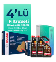 BOSCH Ford Transit V363 2.0 Dizel Filtre Bakım Seti Motul Motor Yağlı (2014-2024) 4 Lü