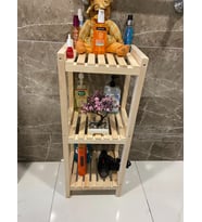 Ahşap 3 Katlı 77*35*30 Banyo Düzenleyici