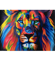 Dotwork Lion Painting