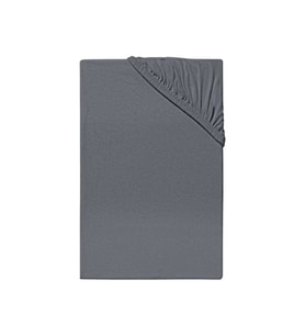 Penye Tek Kişilik Lastikli Çarşaf Koyu Gri 100*200