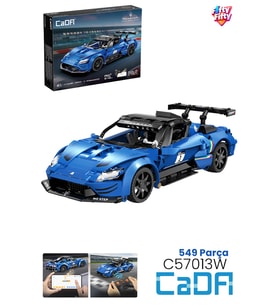 Cada Uzaktan Kumandalı 1: 14 Maserati GT2 (549 Parça) Oyuncak Yapım Seti Blok Araba -FFCADA-C57013W