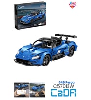 Cada Uzaktan Kumandalı 1: 14 Maserati GT2 (549 Parça) Oyuncak Yapım Seti Blok Araba -FFCADA-C57013W