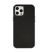 Apple iPhone 12 Pro Max Kılıf Asya Deri Silikon - Siyah