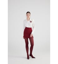 Gül Detaylı Poplin Madison Gömlek Beyaz
